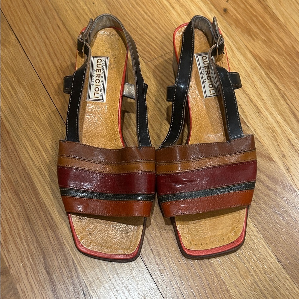 Vintage leather Slingback Sandle